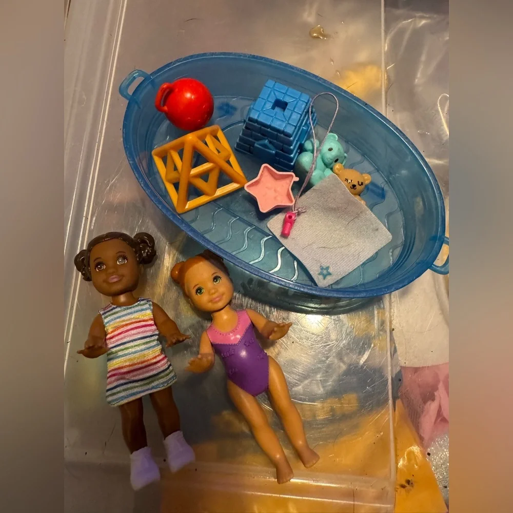 Barbie toddler dolls & beach party playset